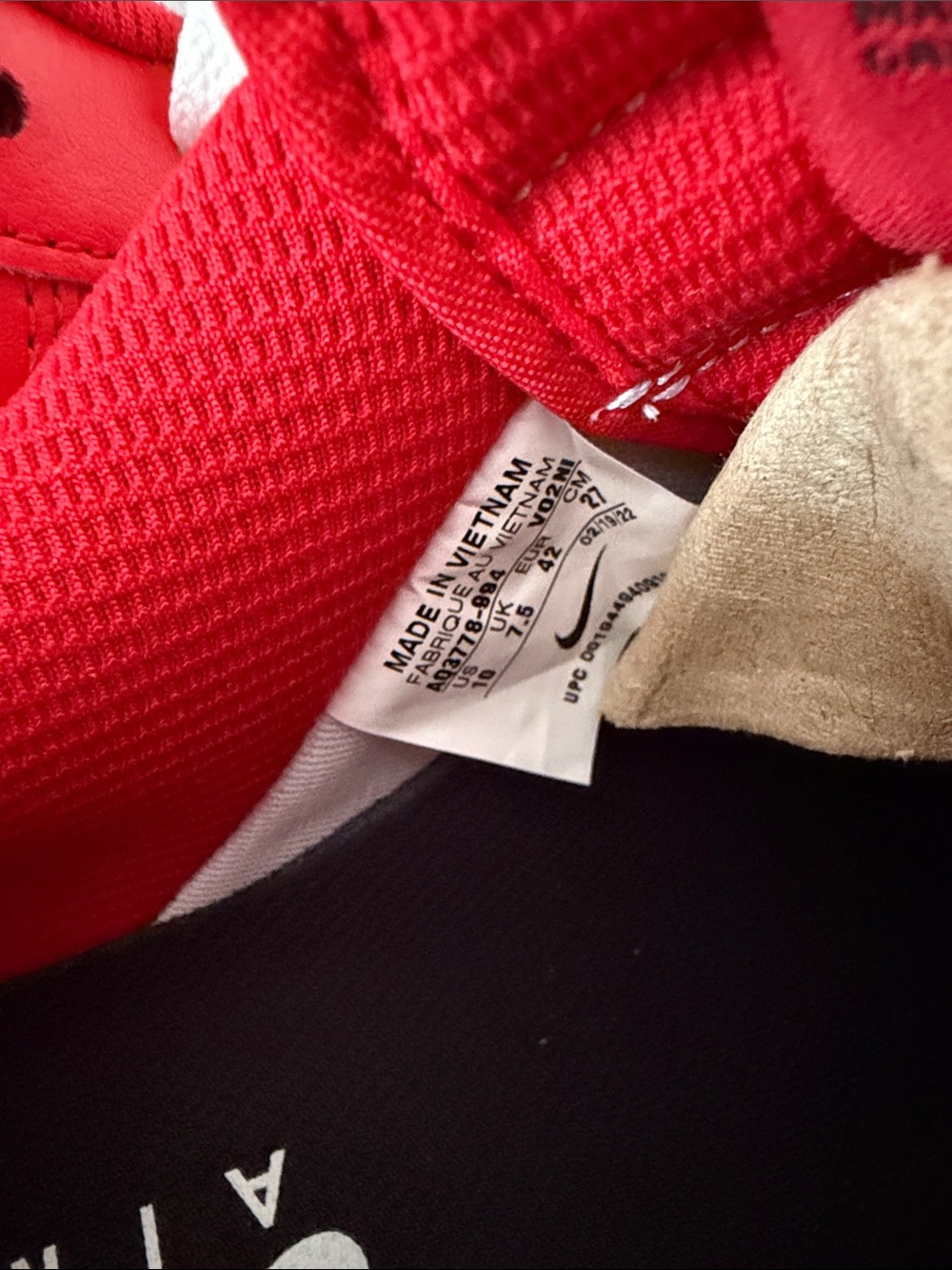 Nike Air Force 1 Low - Red with White Swoosh w/box - Picture 5 of 9